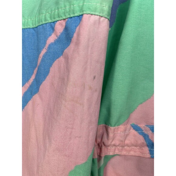 Vintage 90s Pastel Paintbrush Jacket Size S Preppy Beach Made In USA - Picture 5 of 13